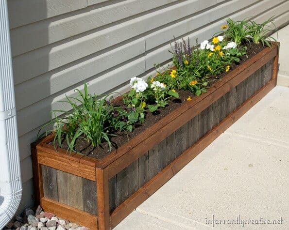 How to Build a Planter Box by Infarrantly Creative 