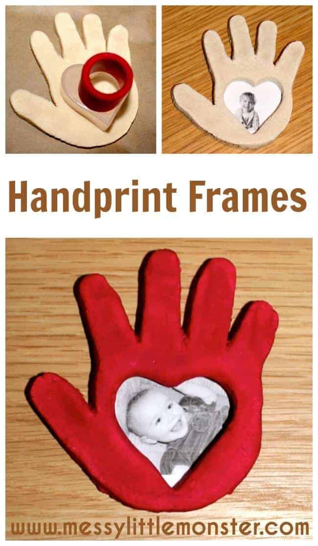 Salt Dough Handprint Frames by messy Little Monster 