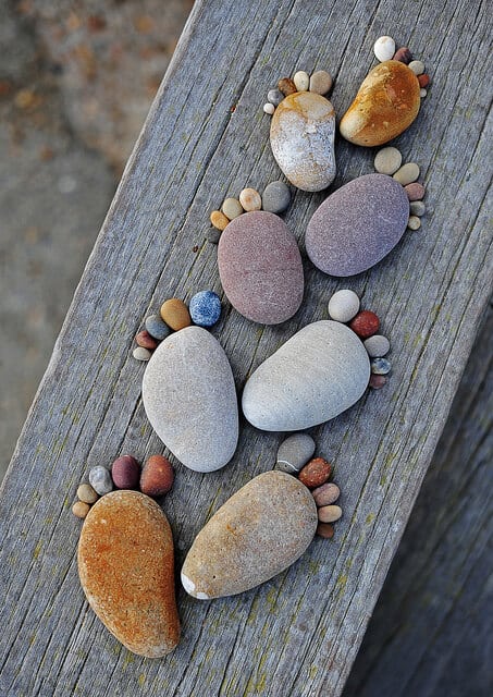 Stone Footprints via Beautiful Life 