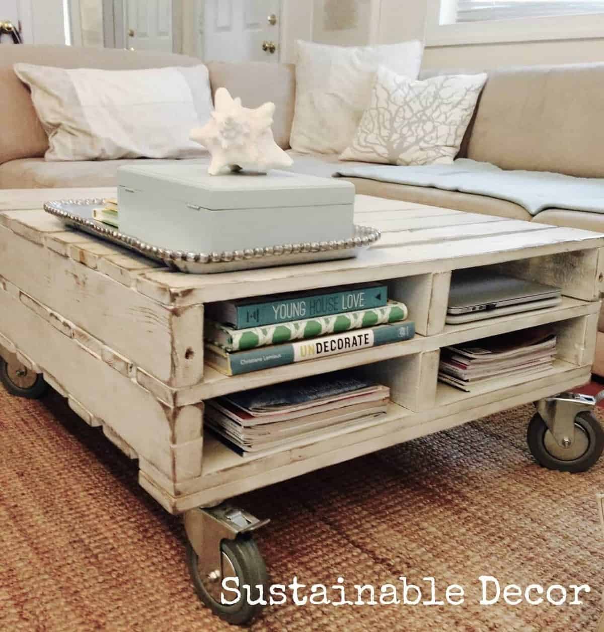 Upcycled Pallet Coffee Table by Sustainable Decor