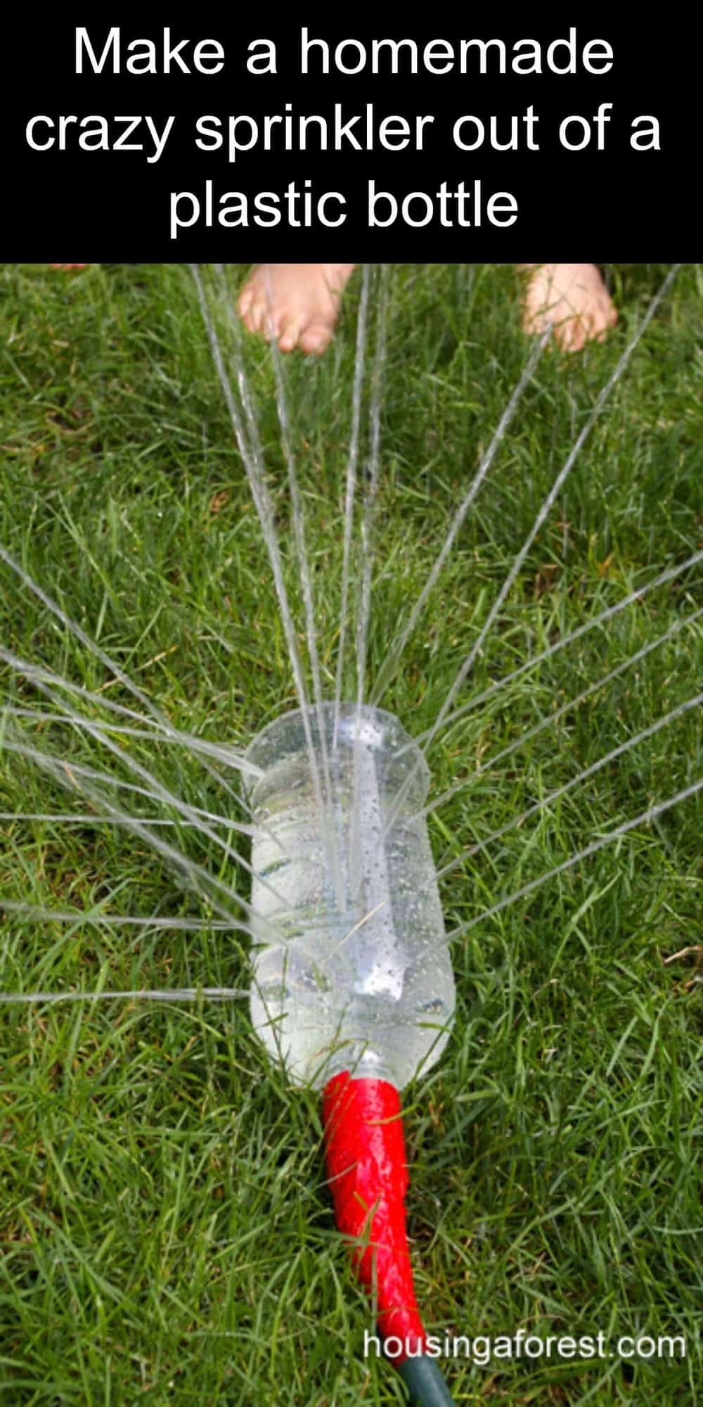 water bottle sprinkler - pinterest