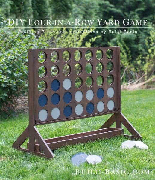 DIY Four in a Row Yard Game by The Home Depot Blog 