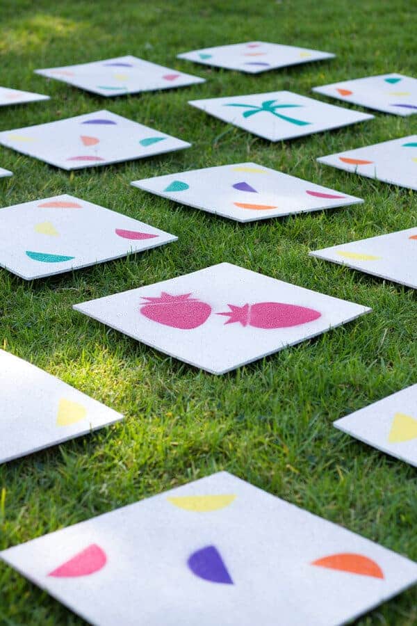 DIY Giant Lawn Matching Game by Studio DIY