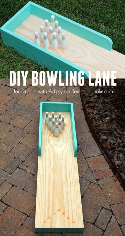 DIY Outdoor Bowling Lane by Remodelaholic