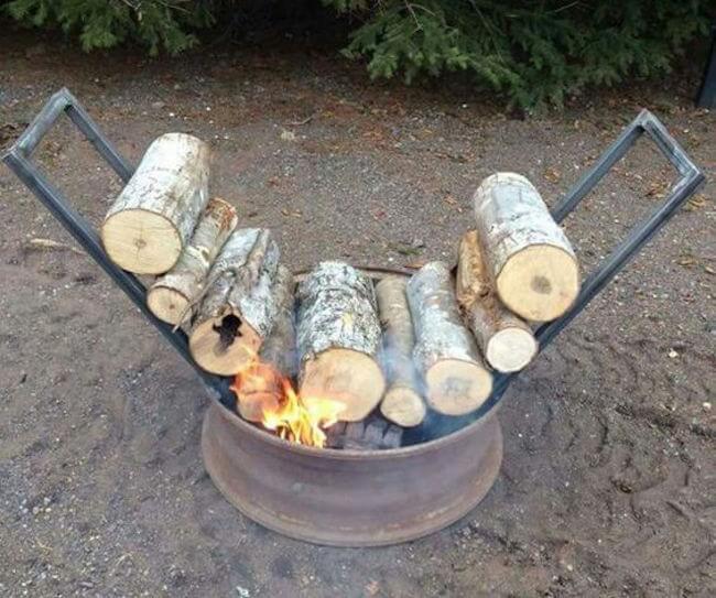 Make a campfire that will burn safely all night long - great camping idea!