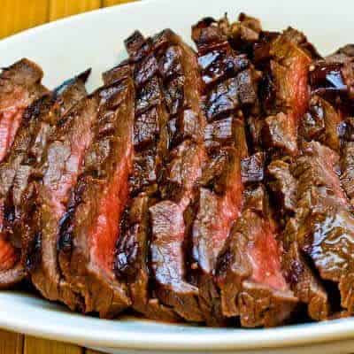 Marinated Grilled Flank Steak by Kalyn's Kitchen 