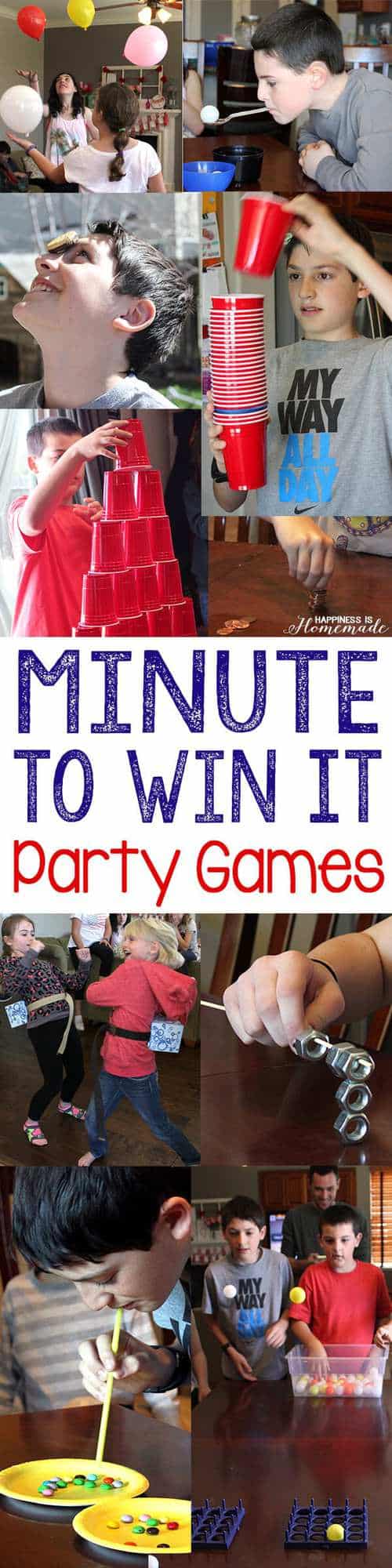 MInute to Win It Party Games by Happiness is Homemade