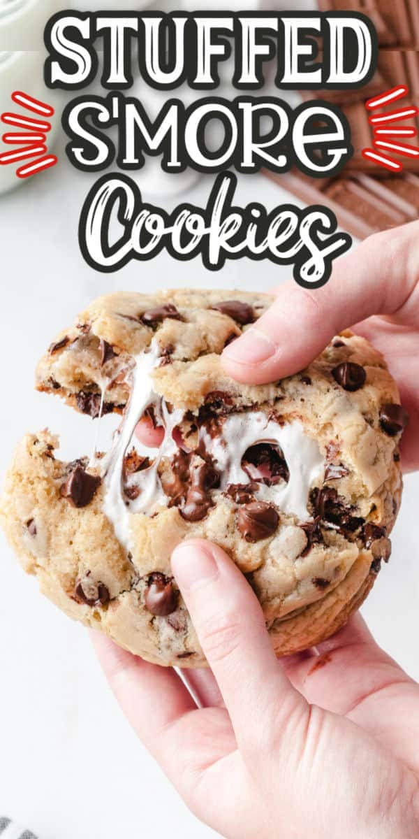 s'mores cookies pinterest image
