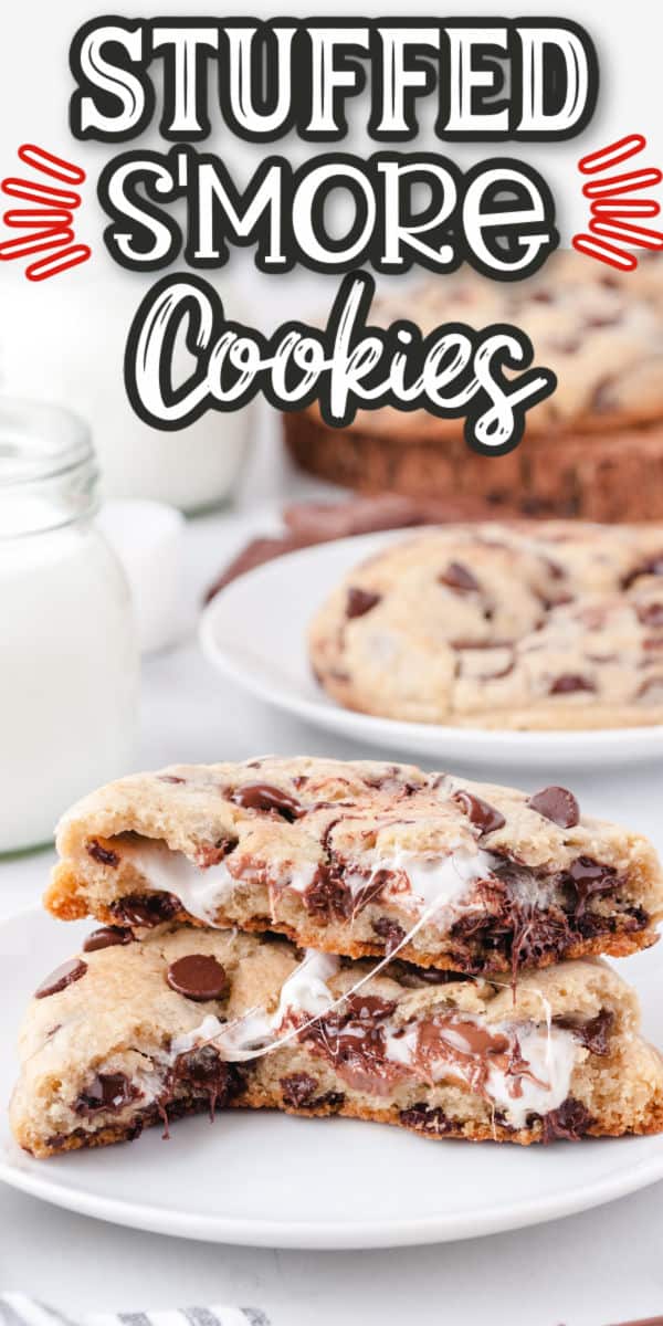 s'mores cookies pinterest image