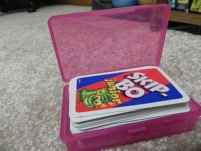 Use a Plastic Soap Box for Cards while Camping by the Crafty Blog Stalker 