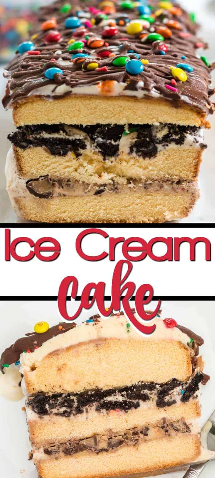 Ice cream layer cake