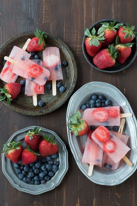 Berry Lemonade Popsicles by The First Year Blog 