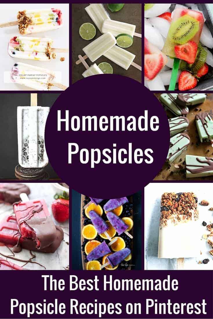 The Best Homemade Popsicle Recipes on PInterest