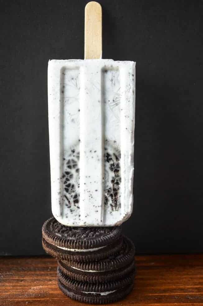 Cookies and Coconut Cream Popsicles