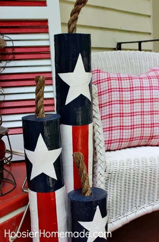 DIY Wooden Firecracker by Hoosier Homemade