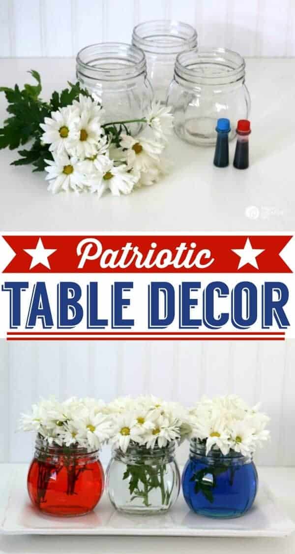 Easy Patriotic Table Decor by Today's Creative Life 