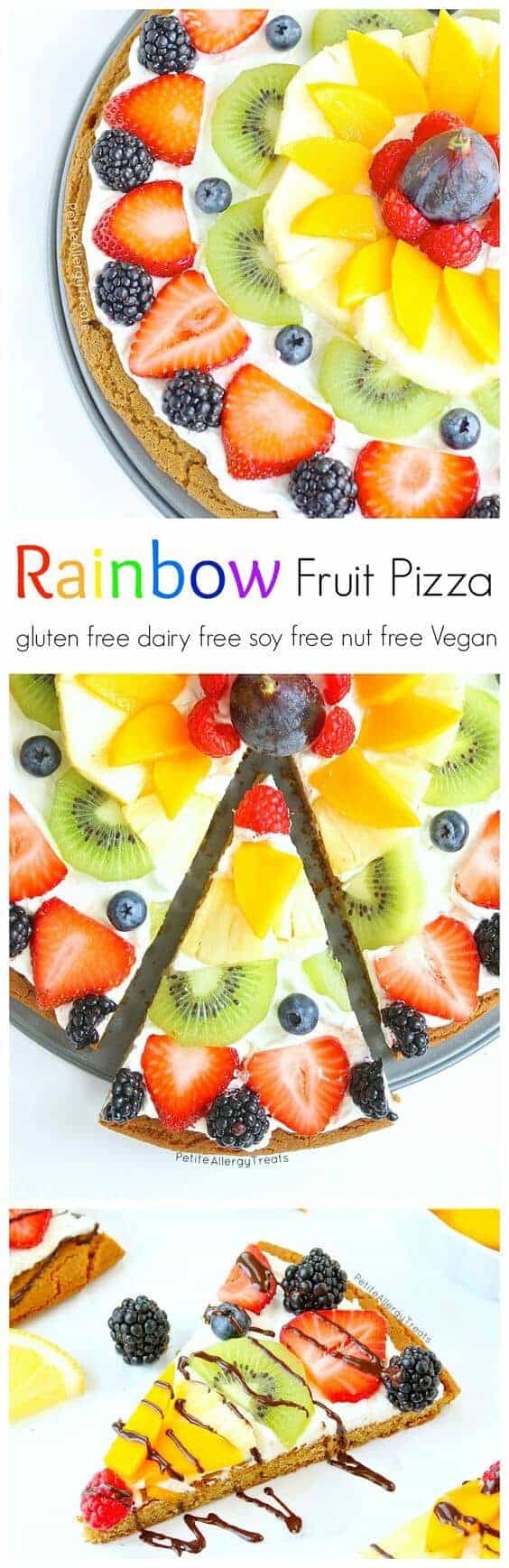 Gluten Free Vegan Fruit Pizza by Petite Allergy Treats 