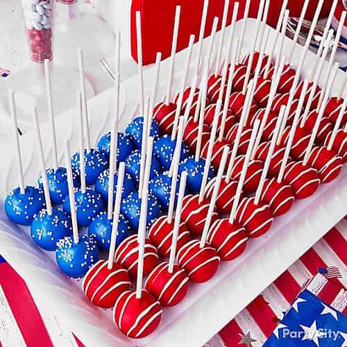 Patriotic Cake Pops by Party City 