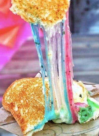 Rainbow Grilled Cheese by Mashable 