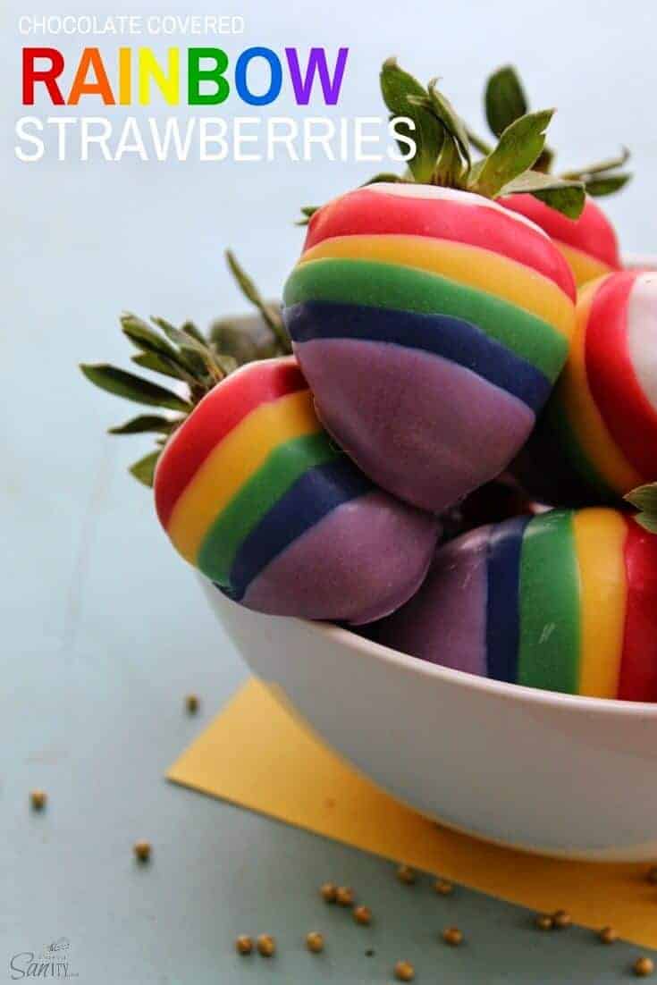 Rainbow Strawberries by Love Bakes Good Cakes