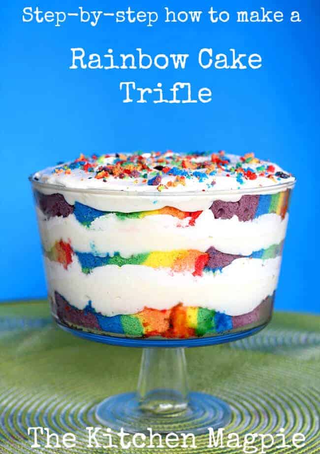 Rainbow Trifle by The Kitchen Magpie 