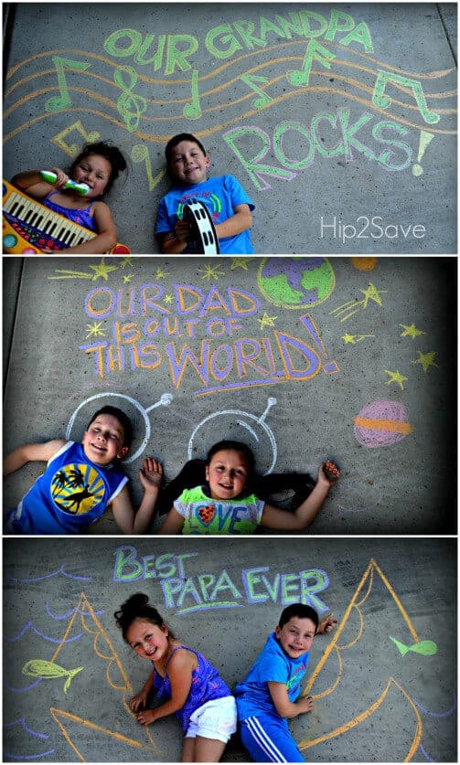 Sidewalk Chalk Photo Ideas by Hip 2 Save 