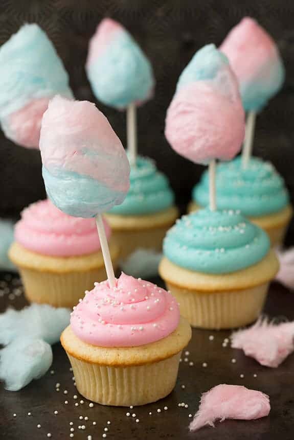 Cotton Candy Cupcakes by Cooking Classy