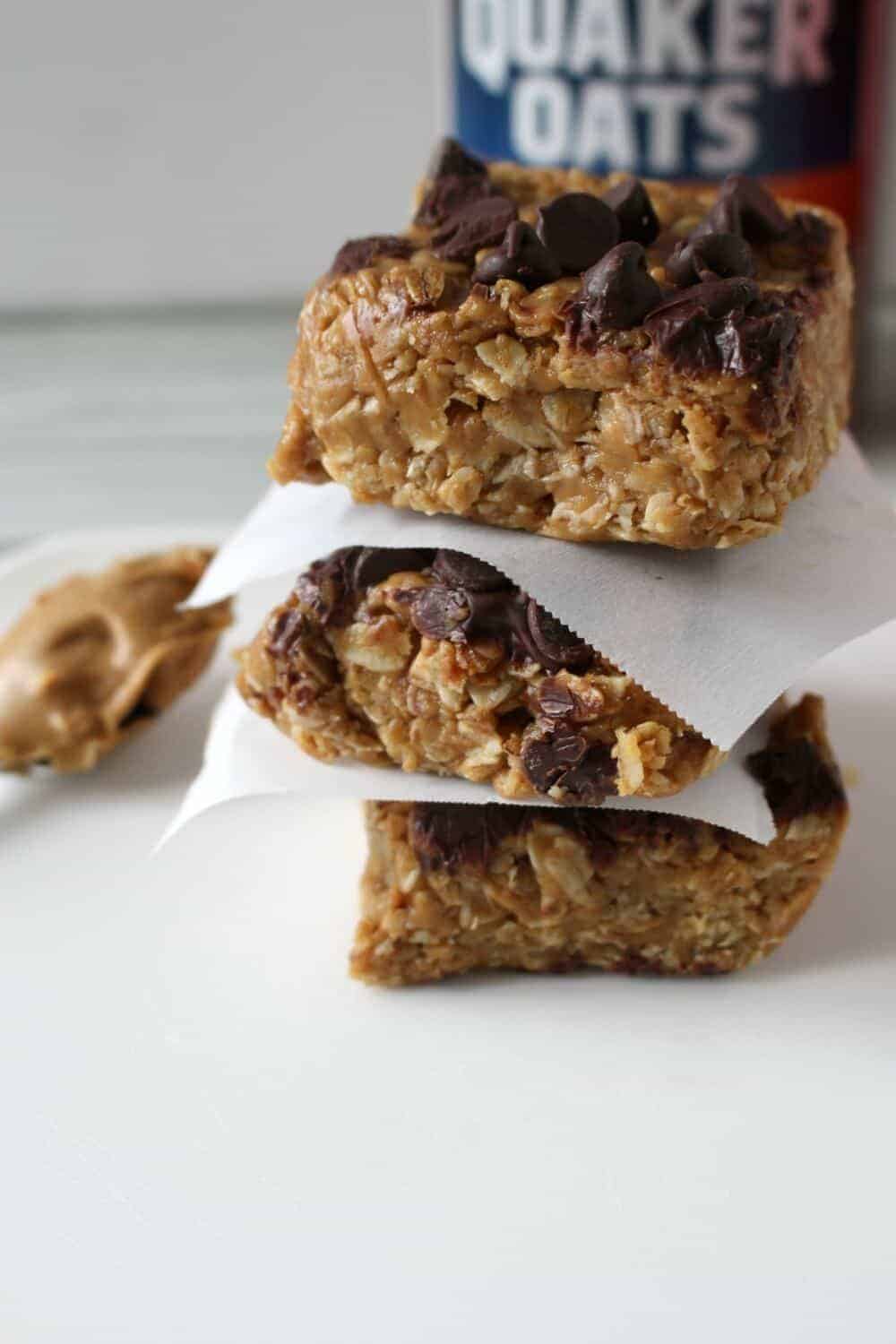 No Bake Peanut Butter Oatmeal Bars by Princess Pinky Girl