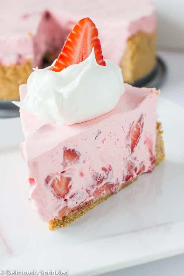 No Bake Strawberry Cream Pie by The Recipe Critic