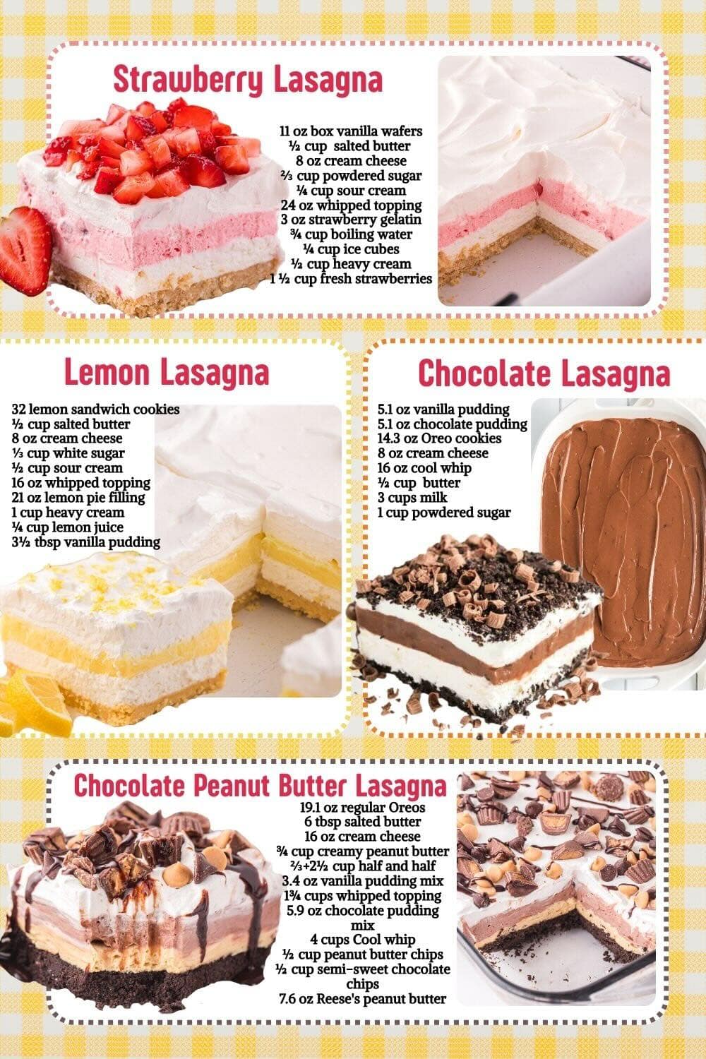 No Bake Summer Lasagna Pin - 1.