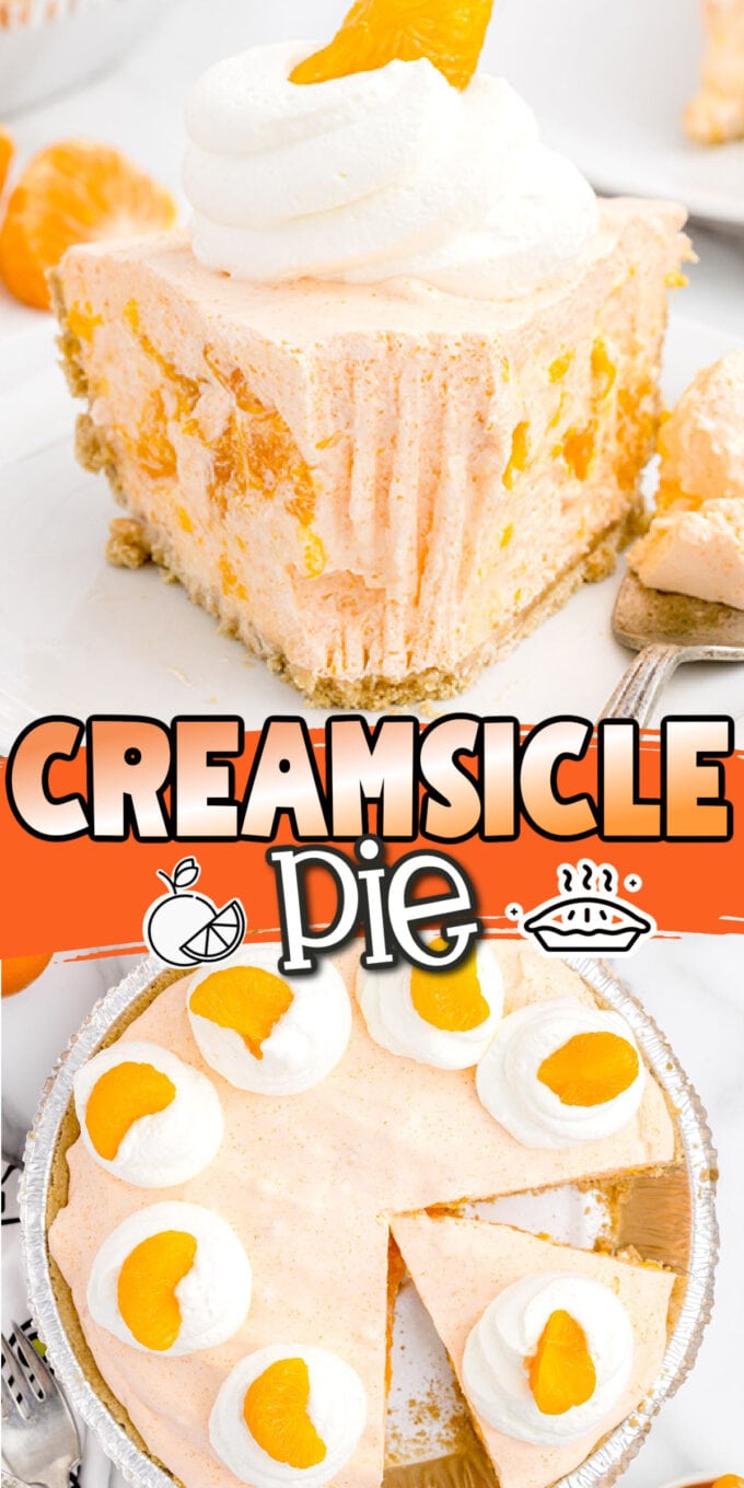 Orange Creamsicle Pie pinterest