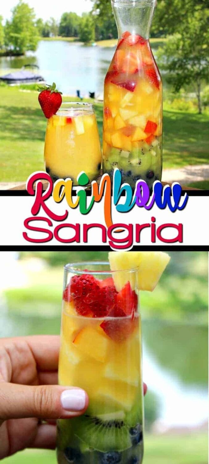 Rainbow Sangria Pitcher Cocktail Recipe