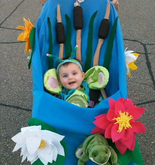 Flower Baby Stroller Halloween Costume by Chaos N Crafts 