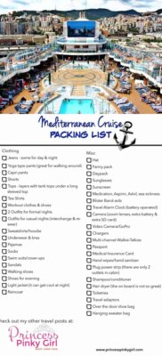 Mediterranean Cruise Packing List &amp; 10 Things I Couldn't Live Without ...