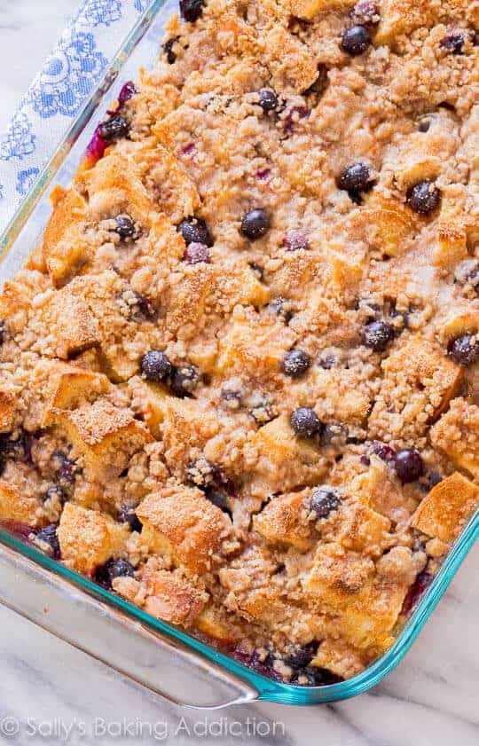 Overnight French Toast Casserole | Sally's Baking Addiction 