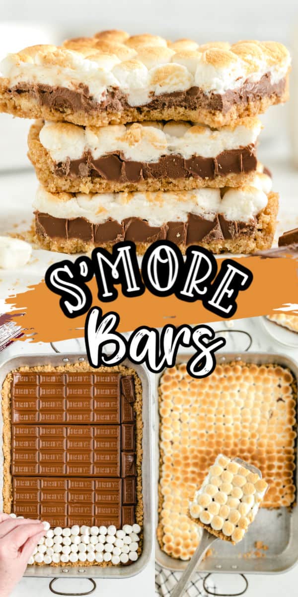 S'mores bars with steps
