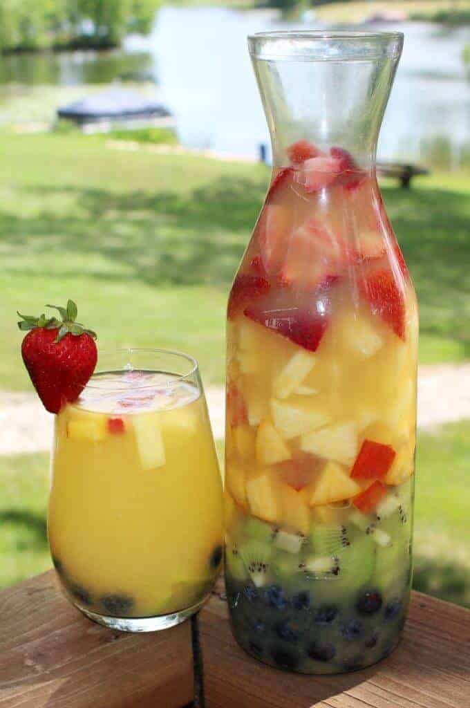 Rainbow Sangria Pitcher Cocktail Recipe