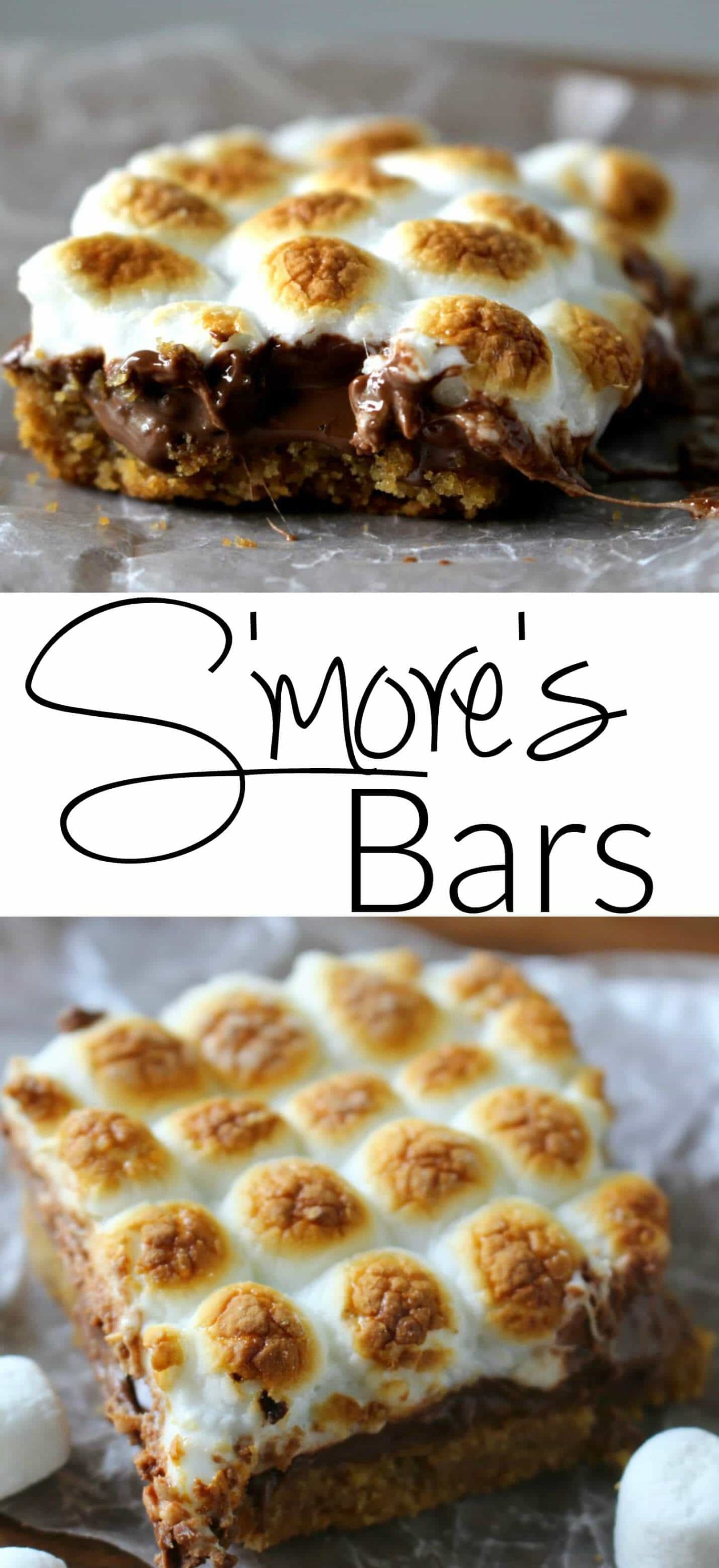 Easy S'mores Bars Recipe Princess Pinky Girl