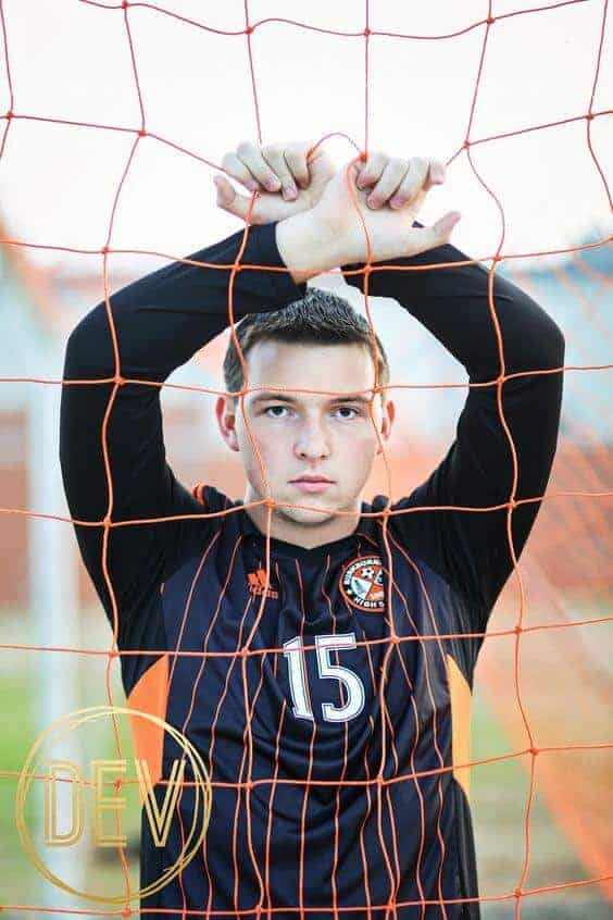 Sports Senior Picture by Dev Photography