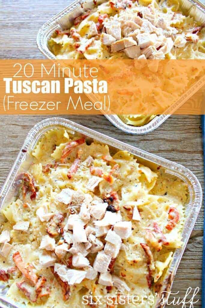20 MInute Tuscan Pasta by Six Sister's Stuff