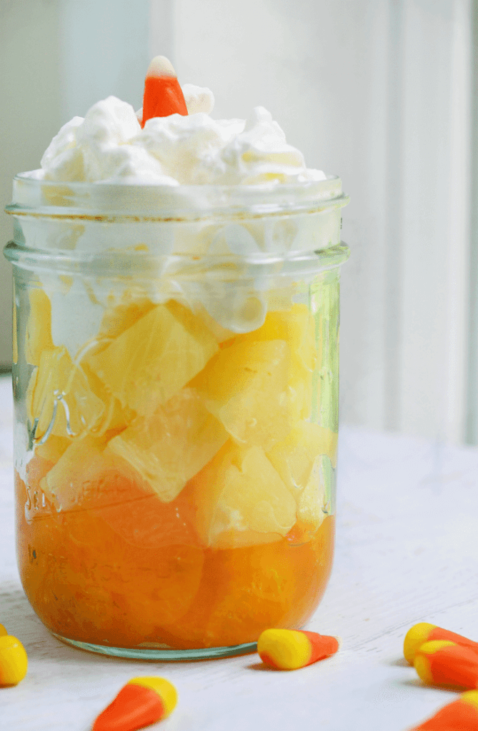 Candy Corn Fruit Cup from Nellie Bellie
