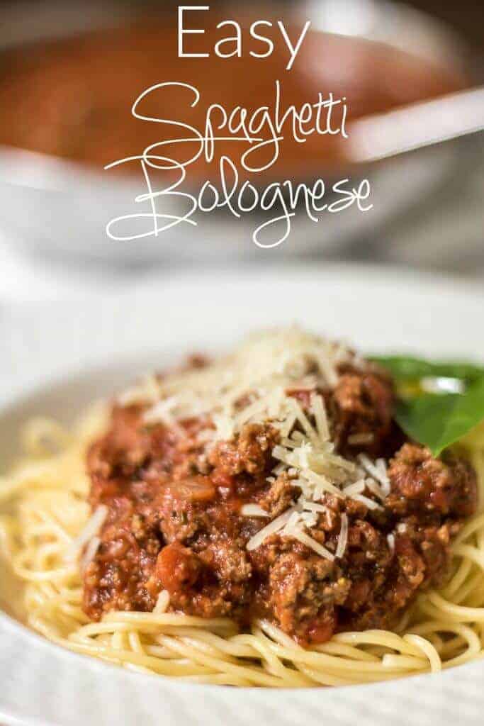 Easy Spaghetti Bolognese