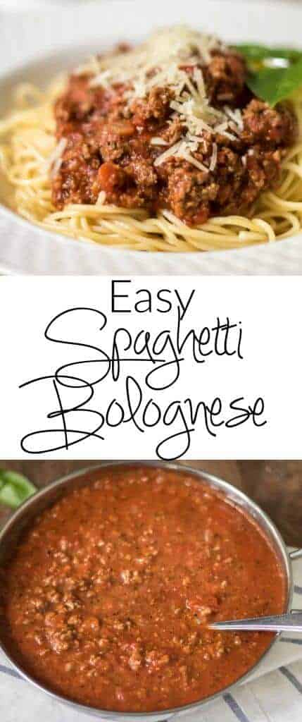 Easy Spaghetti Bolognese - Inspired by our trip to Italy
