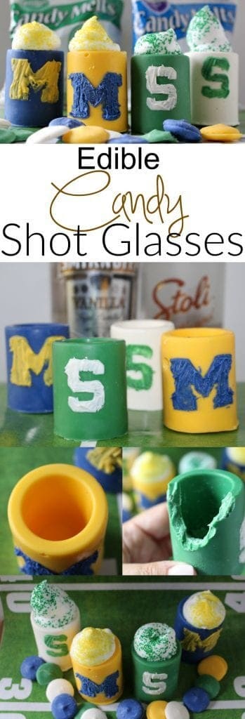 Edible Candy Shot Glasses - Show your team spirit with these easy to make candy shot classes