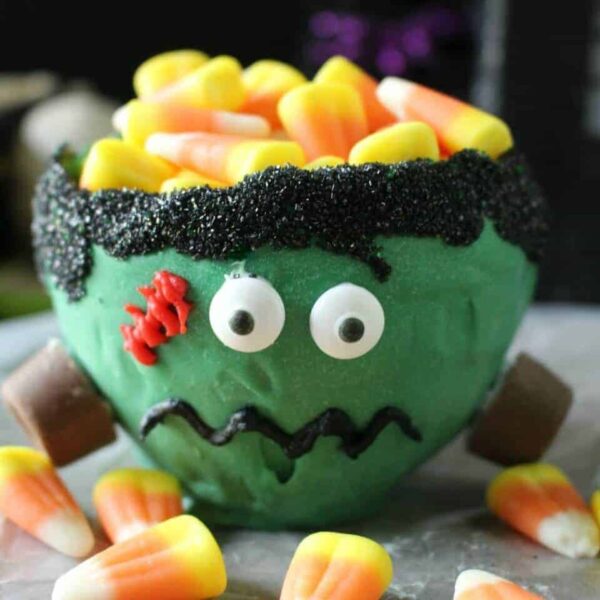 Frankenstein candy bowl - you can eat the entire bowl!