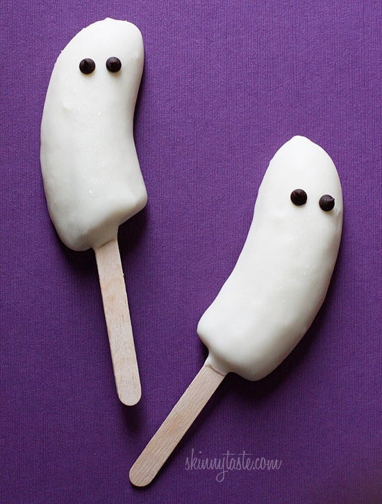 Frozen Boo-Nana Pops from Skinny Taste