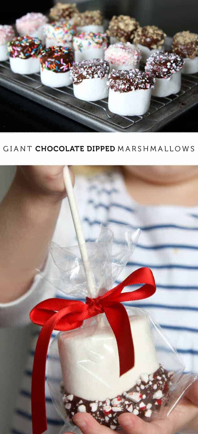 Giant Chocolate Dipped Marshmallows | Modern Parents Messy Kids