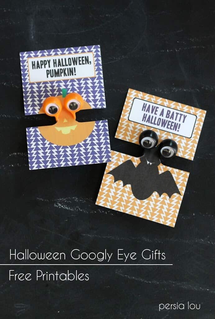 Halloween Google Eye Monster Free Printable Gifts by Persia Lou