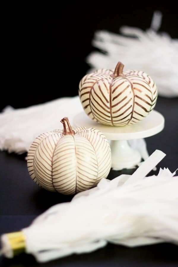 Herringbone Pumpkins by Lovely Indeed 