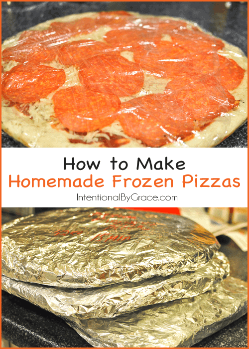 How to Make Homemade Frozen Pizza by Intentional by Grace 